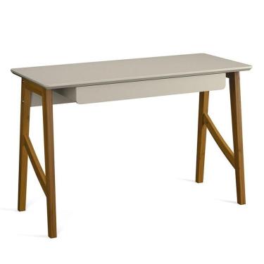 Imagem de Escrivaninha Taurus Quarto Escritório 1 Gaveta Off White Off White