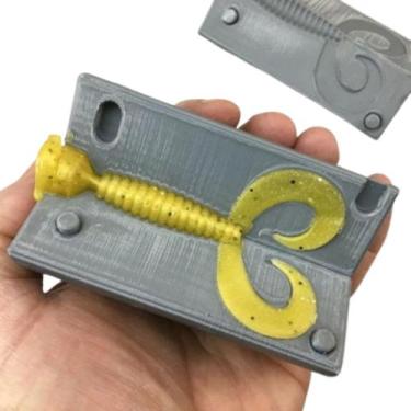 Imagem de Molde Forma Isca Grub Tripla 7cm hélice - Aero3dprint