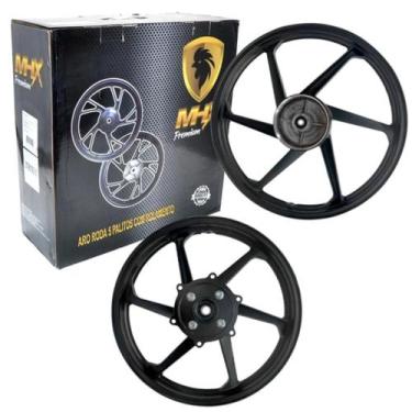 Imagem de Par Rodas de Liga Leve 6 Palitos NXR 125/150 BROS KS/ES - MHX