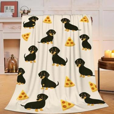 Imagem de Cobertor de Dachshund fofo macio e aconchegante cobertor para cachorrinho de lã felpuda coisas quentes para berçário, cobertores de animais, presentes para amantes de dachshund, meninos, meninas