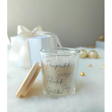 Imagem de Vela aromática Boas Vibrações - Lembrancinha Natal, Ano Novo, Fim de Ano