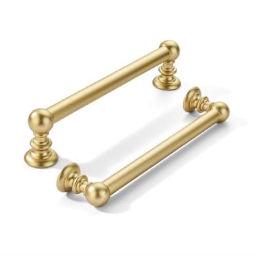 Imagem de khtumeware Pacote com 2 peças de 128 mm (5 pol.) (128 mm) para armário de cozinha antigo para gavetas, penteadeira, alça de banheiro