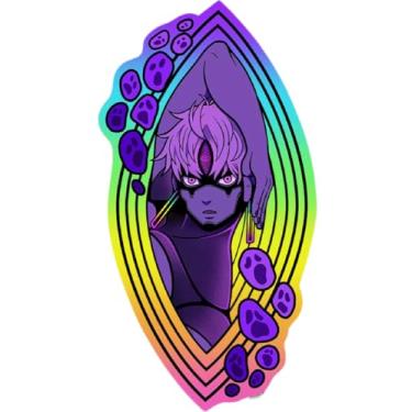 Imagem de Jiji Ayase Okarun Momo Turbo Granny Anime Mangá Decalque Adesivos para Carros Laptop Skate Decoração de Parede Resistente a UV (Jin Enjoji)