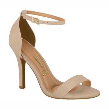 Imagem de Sandália Feminina Vizzano Tira Única Salto Alto Fino Casual Conforto, 