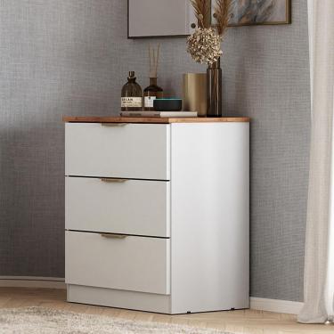 Imagem de Cômoda Milan 3 Gavetas Carraro Branco