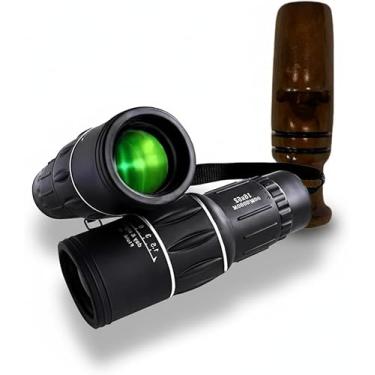 Imagem de Apito De Madeira Inhambu Açu Modelo 03 + Luneta Observação de Pássaros