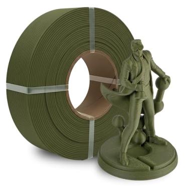 Imagem de Polymaker Carretel de refil Panchroma Matte Army Dark Green PLA impressão 3D refil de filamento, compatível com todos os carretéis reutilizáveis e todas as principais impressoras 3D FDM, sem