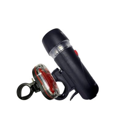 Imagem de Kit Iluminação Bike Farol Lanterna Led A Pilha