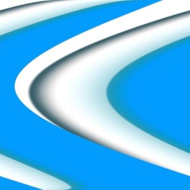 Imagem de Quadro Decorativo Abstrato Moderno Dynamic Blue White Curve Colorido para Sala e Escritório 30x30cm