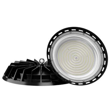 Imagem de Kit com 4 Luminárias LED High Bay UFO 300W com Certificação CE, 6500K 30000LM, com Cabo Alimentação, para Oficinas, Garagens e Galpões. Ideal para Fábricas, Oficinas, Armazéns e Celeiros(1PC,300W)