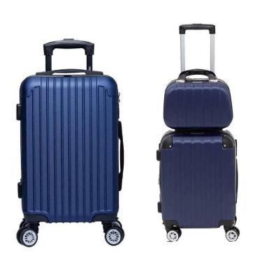 Imagem de Kit 2 Malas De Viagem 10Kg E 23Kg + Frasqueira Rodinha 360