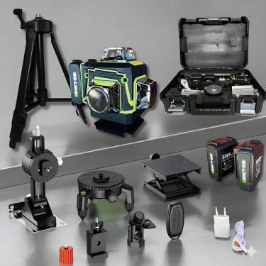 Imagem de Nível Laser 16 Linhas Autonivelante Com Tripé + 2 Baterias