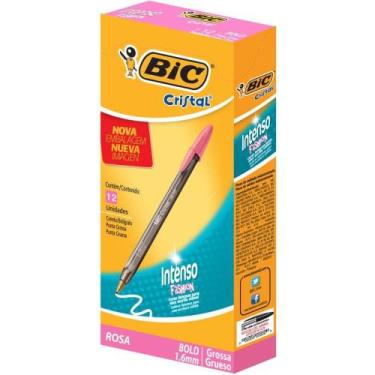 Imagem de Caneta Esferografica Cristal BOLD Fashion Rosa - BIC