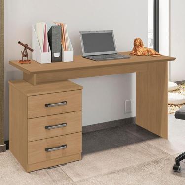 Imagem de Mesa Escritório 3 Gavetas Brazzaville Nature