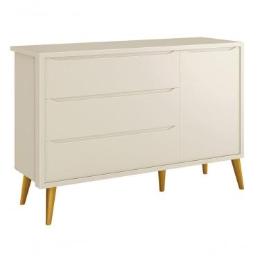 Imagem de Cômoda Sapateira Théo New Areia Fosco Com Natural - Reller