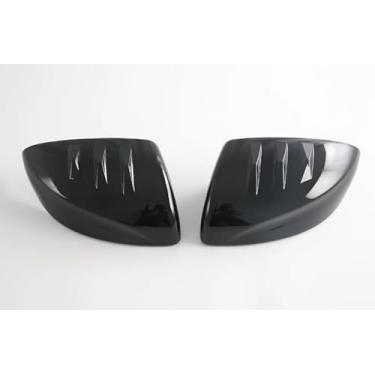 Imagem de Luyhok Espelho retrovisor para capa MG MG3 2025 2024 e MG5 2021-2025 acessórios de carro ABS capas de espelho lateral (preto brilhante)