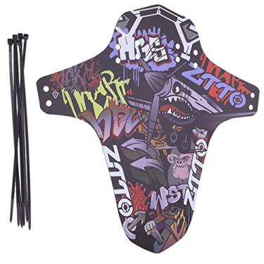 Imagem de Para-lamas de bicicleta, mountain bike, para-lamas de roda de bicicleta ajustáveis, acessório de proteção de lama de bicicleta compatível com dianteiro e traseiro