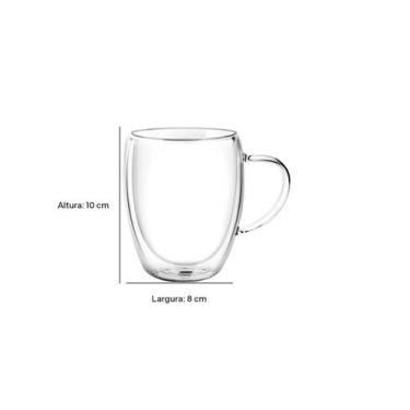 Imagem de Xicára de Vidro Double Wall  - 350ML - CAN.U.DO