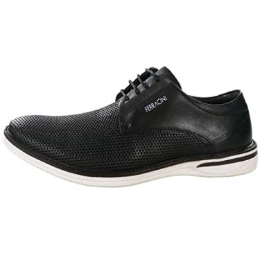 Imagem de Sapato Oxford Ferracini Monterrey Masculino, Gold Plus Preto, 37