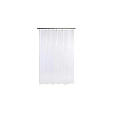 Imagem de Cortina de Box para Banheiro Lisboa, PVC, 138x198cm, Estampa Cidade, Impermeável com Ilhós Reforçado