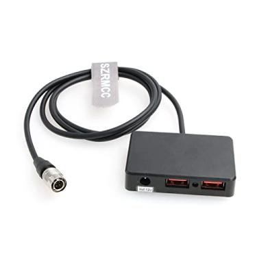 Imagem de SZRMCC Audioroot Hawk-Woods DV-SQN4S Hirose 4 pinos para Dual USB QC3.0 5V 3A Cabo de alimentação de carregamento rápido para celular, tablet, dispositivo