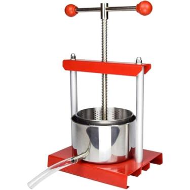 Imagem de FYLFANYAN Extrator de prensa de mel, prensa manual de vinho de frutas de aço inoxidável para vinificação/tintura/vegetal/mel/azeite de oliva