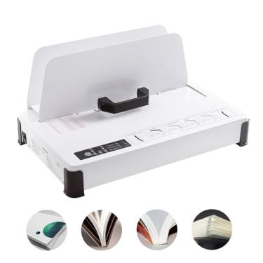 Imagem de Máquina de encadernação térmica 1-50 mm Espessura de encadernação Fichário Térmico Universal 3 Níveis Configuração de Tempo Máquina de derretimento a quente Pasta de fatura de documentos de contrato