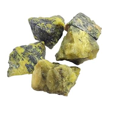 Imagem de 500 g turquesa amarela natural para fabricação de joias difusor de perfume pedra crua decoração de casa pedras primárias e minerais