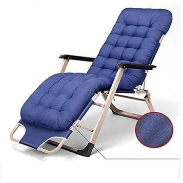 Imagem de Espreguiçadeira de jardim, cadeira dobrável, espreguiçadeira de jardim com gravidade zero, cadeira dobrável para jardim ao ar livre, poltrona de praia reclinável suporta 200 kg, com almofadas