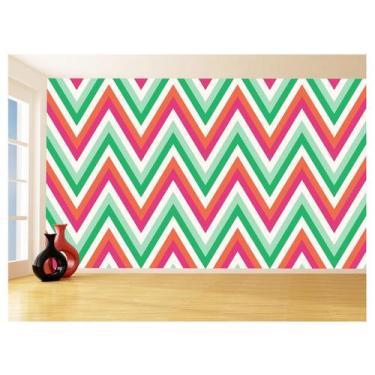 Imagem de Papel De Parede 3D Sala Chevron Zig Zag Listras 3,5M Zig70 - Você Deco