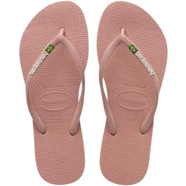 Imagem de Chinelo Havaianas Slim Brasil Infantil Feminino Rosa-Feminino