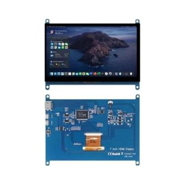Imagem de Monitor De 7 Polegadas Para Raspberry Pi 4/3/2/B/B+/A+ 1024x600 IPS To