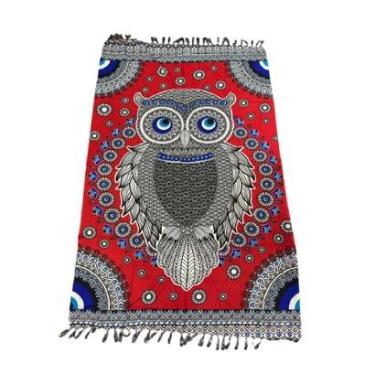 Imagem de Canga De Praia Personalizada Coruja Estampada Grande-Feminino