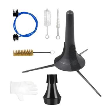 Imagem de Kit de limpeza de trompete – Acessórios de restauração de instrumentos musicais | Kit de limpeza e cuidados de instrumentos de latão, para estudantes, entusiastas, iniciantes, artistas, músicos