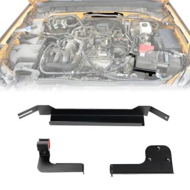 Imagem de Mabett Kit de suporte de chicote de fios do compartimento do motor para Ford Bronco 2021-2024 2,3L, instalação sem perfuração, aço carbono para acessórios Bronco 2/4 portas (nem para motor 2025 e 2,7L