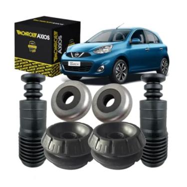 Imagem de Kit Coxim Batente Amortecedor Dianteiro Kicks March Versa