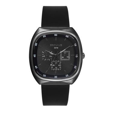 Imagem de Relógio Seculus Masculino Ref: 44301gpsvpu2 Multifunção Retangular Black