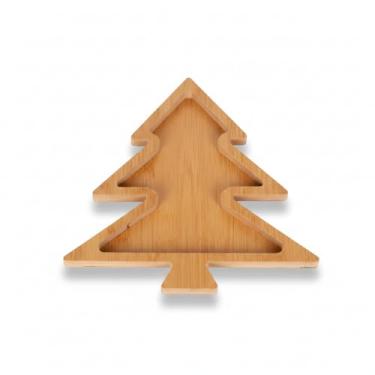 Imagem de Petisqueira Decorativa Árvore de Natal MDF 21x21cm Para Mesa Festiva