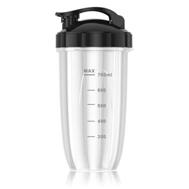 Imagem de Colarlemo Copo de substituição 1100 ml/1,048.9 g (capacidade total) com tampa e junta para viagem, compatível com o liquidificador Colarlemo 1200W Smoothie