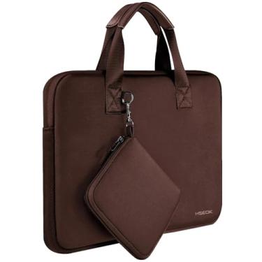 Imagem de Hseok Capa para laptop de 13,3 a 14 polegadas com bolsa pequena, bolsa de neoprene para computador compatível com MacBook Pro de 14 polegadas M4/M3/M2/M1 2025-2021, Mac Air/Pro de 13,3 polegadas e a