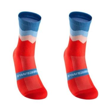 Imagem de Meias De Ciclismo Unissex Respiráveis De Compressão 2 Pares Profission