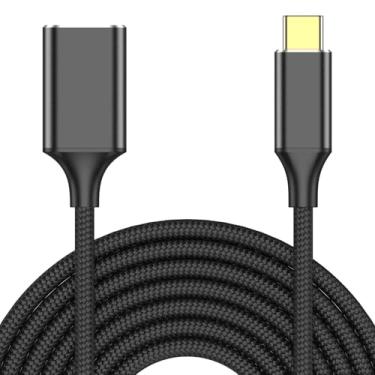 Imagem de TFAK Cabo USBA macho para USBC fêmea (2 m), adaptador USB A para USB C, adaptador tipo C fêmea para macho 3.0, compatível com Samsung Galaxy S25/S24/S23, MacBook Pro/Air, LG G6 V20, todos os