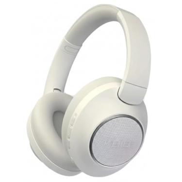 Imagem de Headset Bluetooth 4 Em 1 Fone De Ouvido Sem Fio Com Microfone Vira Caixa De Som Rádio FM Até 40 Horas De Bateria Branco