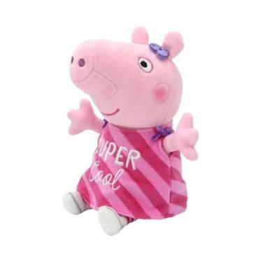 Imagem de Boneco De Pelúcia Peppa Pig De 30 CM Pai Mãe George Brinquedos Para Cr