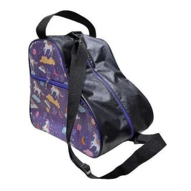 Imagem de Bolsa Mochila Unicórnio Lilás /Preto Para Patins Quad Inline - MR