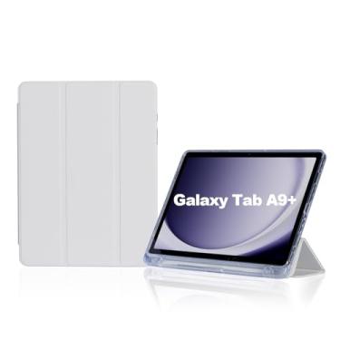 Imagem de Capa tablet Flip para Samsung Galaxy Tab A9+ / A9 Plus 11" Modelos SM-X210/X216/X218 2023 Case Anti Impacto Suporte Pencil (Branco)