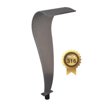 Imagem de Cascata Piscina Naja Aço Inox 316 Escovado Garantia Fabricante - SUPER