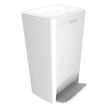 Imagem de Lixeira Cesto De Lixo Com Pedal 25L Reforçada Branca - Crippa