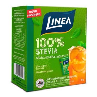 Imagem de Adoçante Stevia em pó 50 Sachês Linea 30g