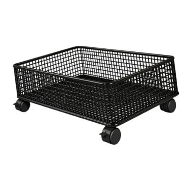 Imagem de Baoblaze Carrinho Organizador de Despensa com Rodízios, Cesto de Armazenamento Móvel, Prateleira Organizadora para Armário de Banheiro, Cozinha, Dormitório, L